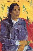 Paul Gauguin Woman with a Flower Germany oil painting artist